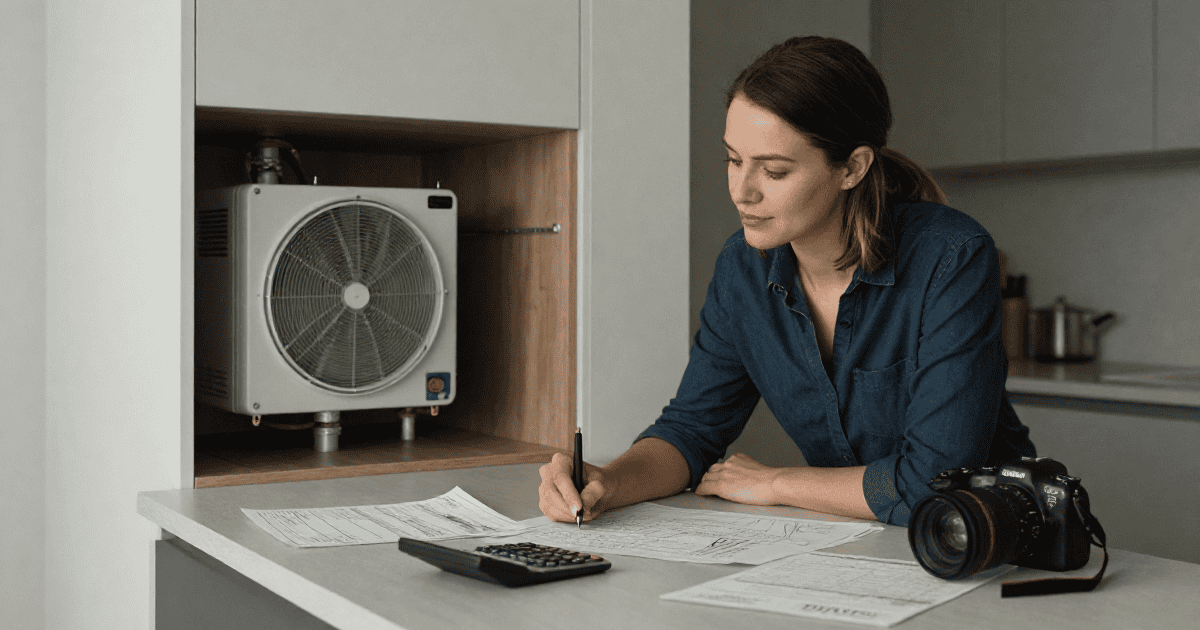 Balcon avec climatisation extérieure pour confort optimal.