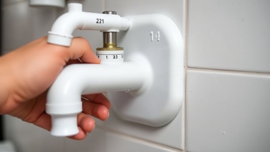Vanne d'eau manuelle installée sur un mur extérieur, permettant le contrôle de l'eau pour un usage extérieur. Facile d'accès, cette installation est essentielle pour la gestion de l'eau dans les espac.