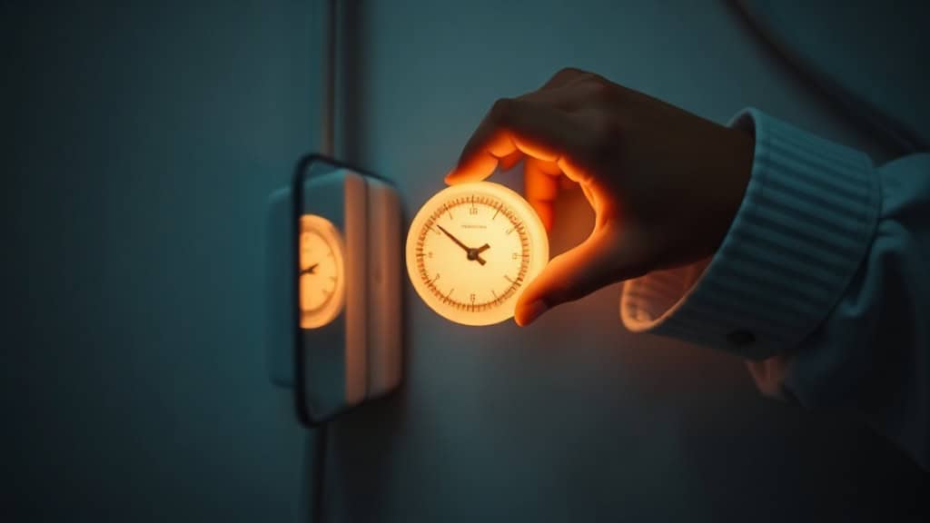 Horloge murale lumineuse contrôlée à distance, installation moderne pour gestion du temps dans un espace intérieur.